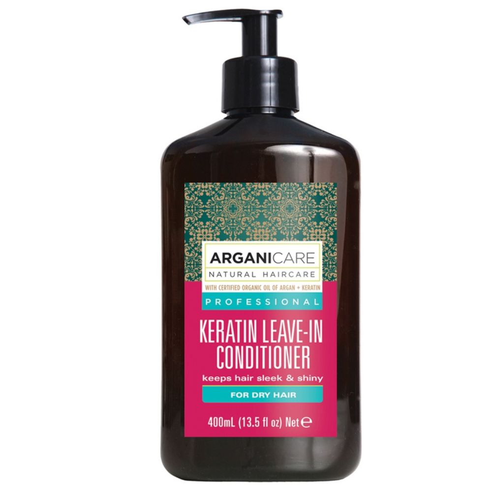 Balsam fara clatire cu Keratina pentru par uscat, 400 ml, Arganicare