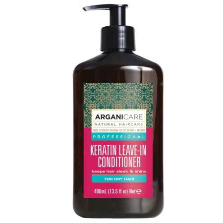 Balsam fara clatire cu Keratina pentru par uscat, 400 ml, Arganicare