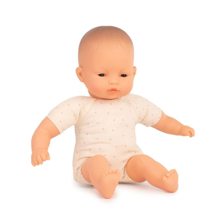 Papusa cu corp Bebelus Asiatic, 32 cm, Miniland