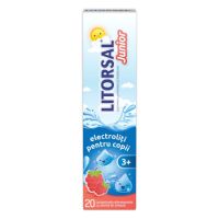 Litorsal Junior electroliti cu aroma de zmeura, 20 comprimate efervescente, Zdrovit