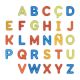 Set educativ STEM cu 76 litere mari translucide, 3 ani+, Miniland 732224