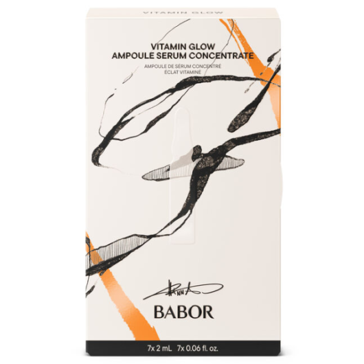 Set fiole cu retinol si vitamina B3 Vitamin Glow, 7 fiole x 2 ml, Babor