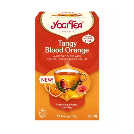 Ceai bio de portocale rosii, 17 plicuri, Yogi