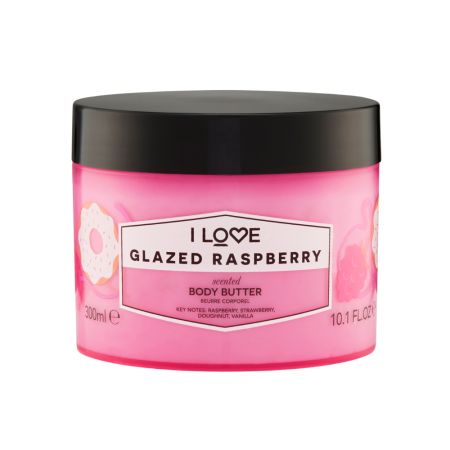 Unt de corp Glazed Raspberry Signature, 330 ml, I Love