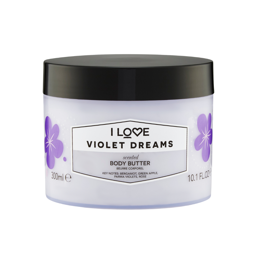 Unt de corp Violet Dreams Signature, 330 ml, I Love