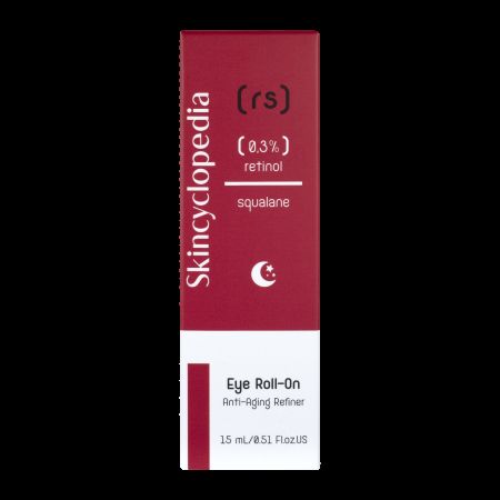 Roll-on impotriva ridurilor cu Retinol si Squalane, 15 ml, Skincyclopedia 728731