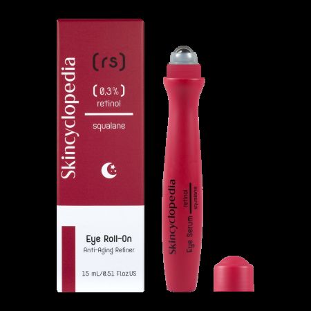 Roll-on impotriva ridurilor cu Retinol si Squalane, 15 ml, Skincyclopedia