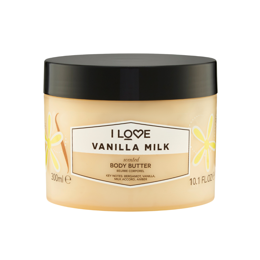 Unt de corp Vanilla Milk Signature, 330 ml, I Love