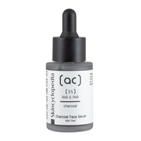 Serum facial exfoliant cu Carbune si Complex 5% AHA + PHA, 30 ml, Skincyclopedia