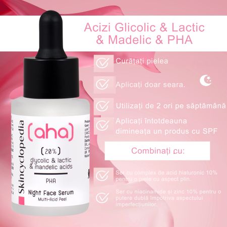 Serum fata cu 20% AHA + PHA, 30 ml, Skincyclopedia 728766