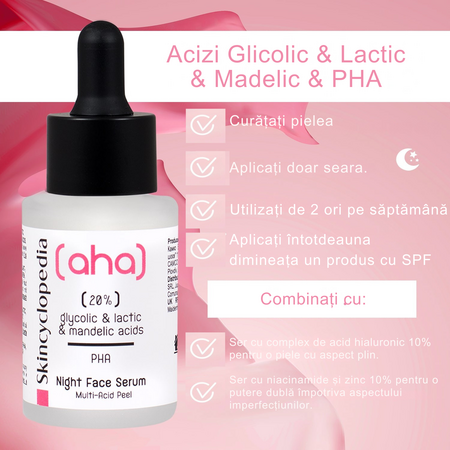 Serum fata cu 20% AHA + PHA, 30 ml, Skincyclopedia 728766