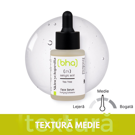 Serum de fata exfoliant cu 2% Acid Salicilic BHA, 30 ml, Skincyclopedia 728791