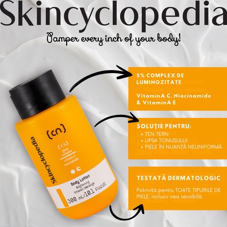 Lotiune de corp, Glow Complex 5%, 300 ml, Skincyclopedia 728799