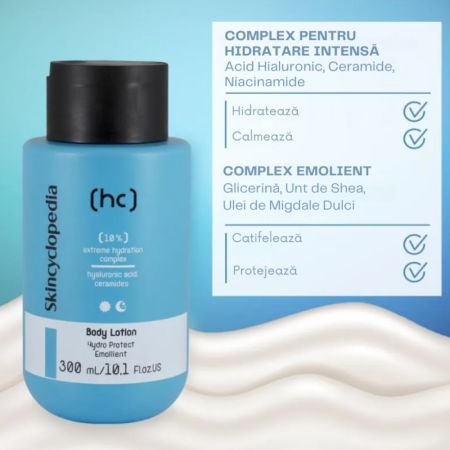 Lotiune corp 10% Complex hydrating, 300 ml, Skincyclopedia 728836