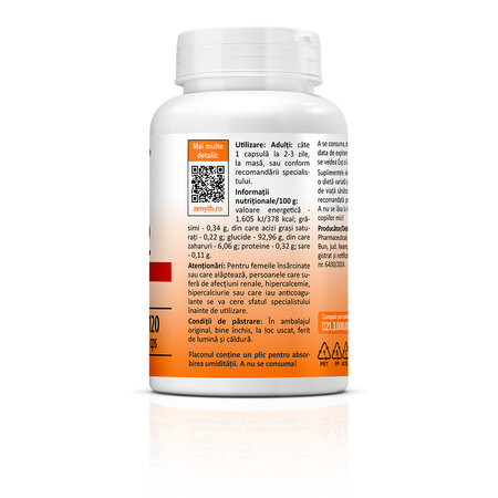 Vitamina D3+K2 Forte, 120 capsule, Zenyth 771740