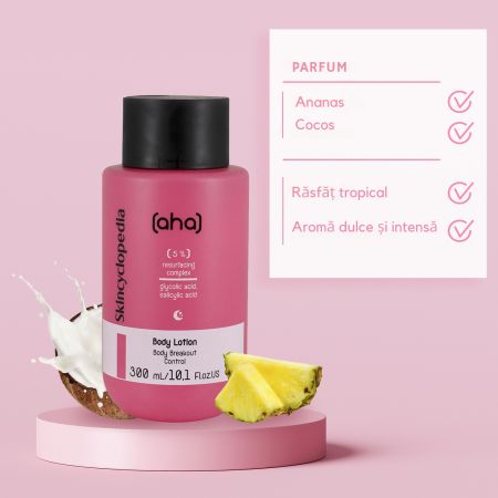 Lotiune de corp 5% Complex de Refacere AHA, 300 ml, Skincyclopedia 728877