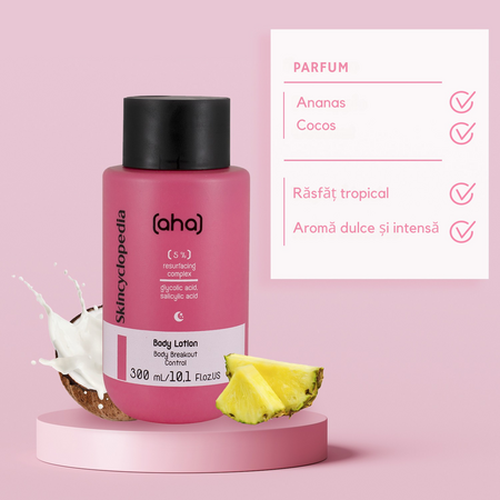 Lotiune de corp 5% Complex de Refacere AHA, 300 ml, Skincyclopedia 728877