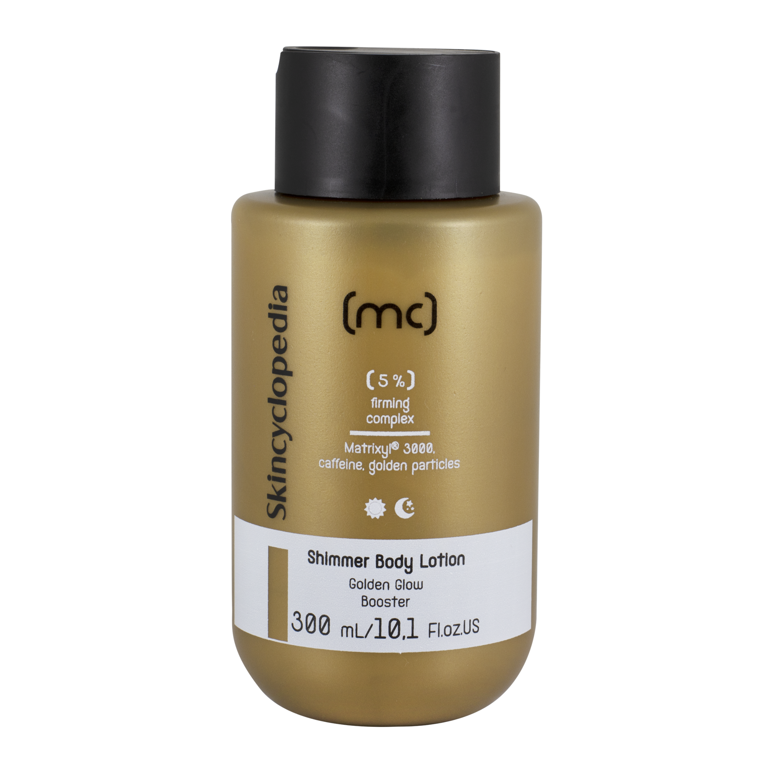 Lotiune de corp Shimmer 5% Complex de Fermitate, 300 ml, Skincyclopedia