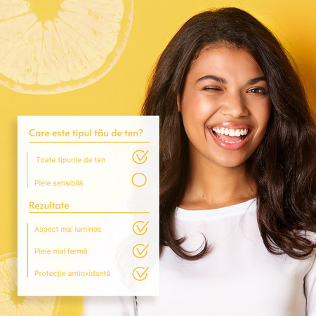Serum de fata iluminator cu 20% Vitamina C CE, 30 ml, Skincyclopedia 728900