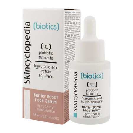Ser facial hidratant cu probiotice, acid hialuronic, ectoina si squalene Biotics, 30 ml, Skincyclopedia 758157