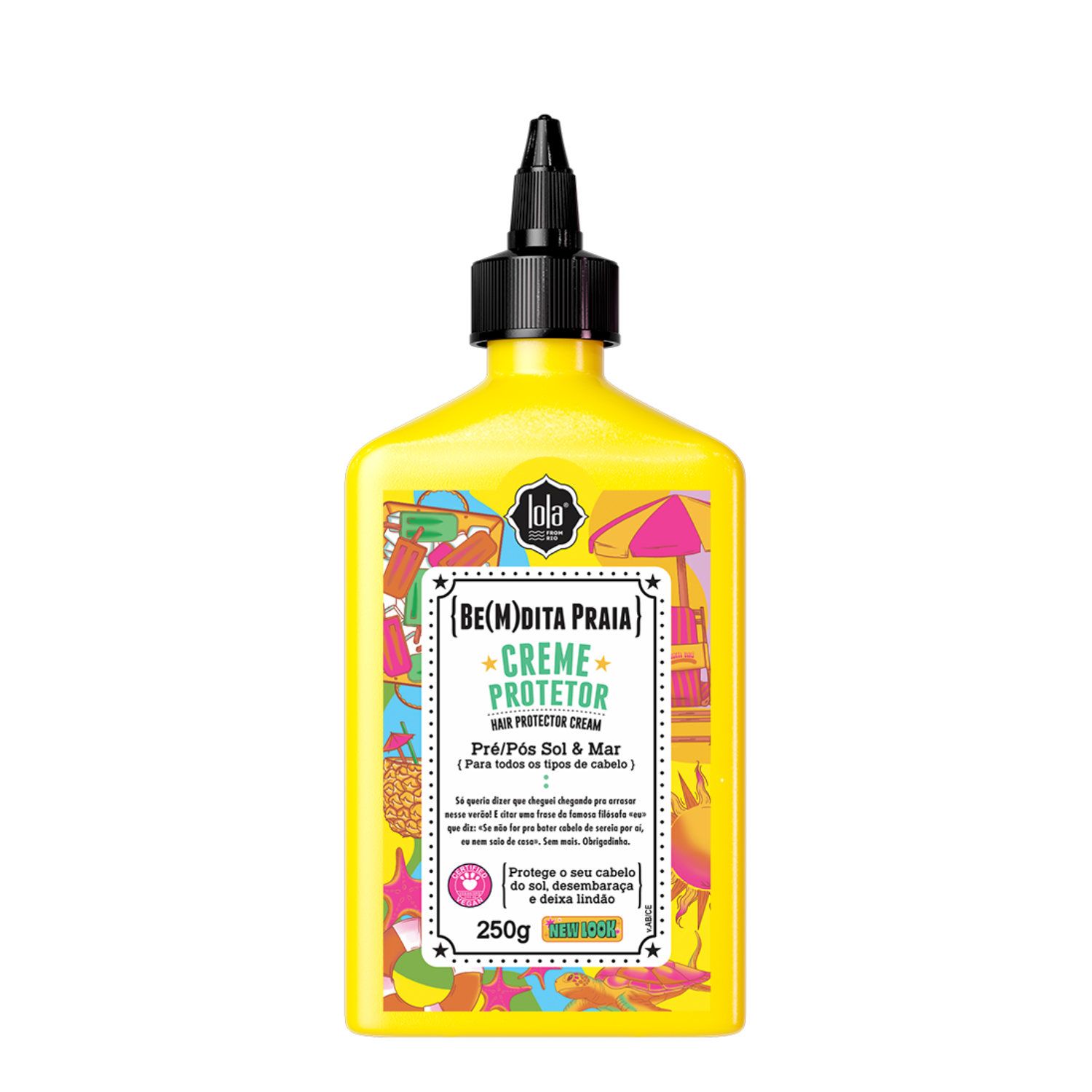 Crema de par cu protectie termica inainte si dupa expunerea la soare Bemdita Praia, 250 g, Lola Cosmetics