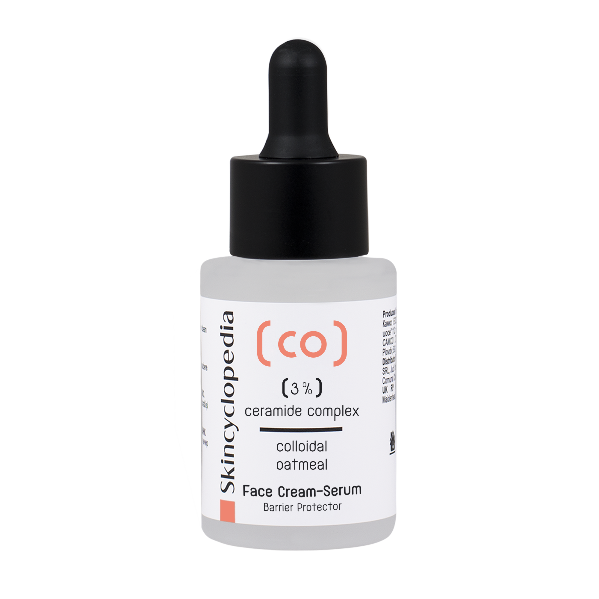 Serum de fata cu 3% Ceramide Complex si Ovaz Coloidal, 30 ml, Skincyclopedia