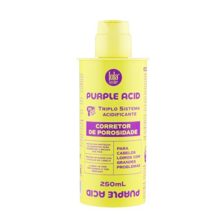 Acidifiant cu pigment violet pentru par blond Purple Acid, 250 ml, Lola Cosmetics