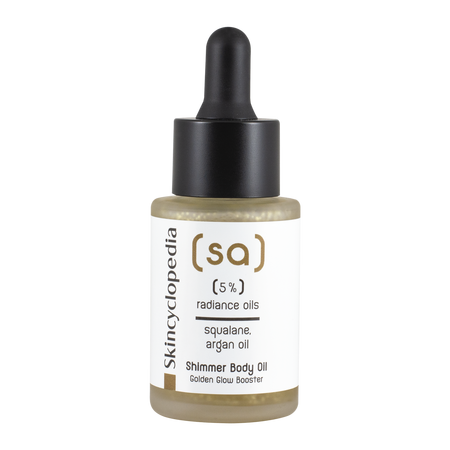 Ulei de corp iluminator 5 uleiuri nutritive si particule fine aurii, 30 ml, Skincyclopedia