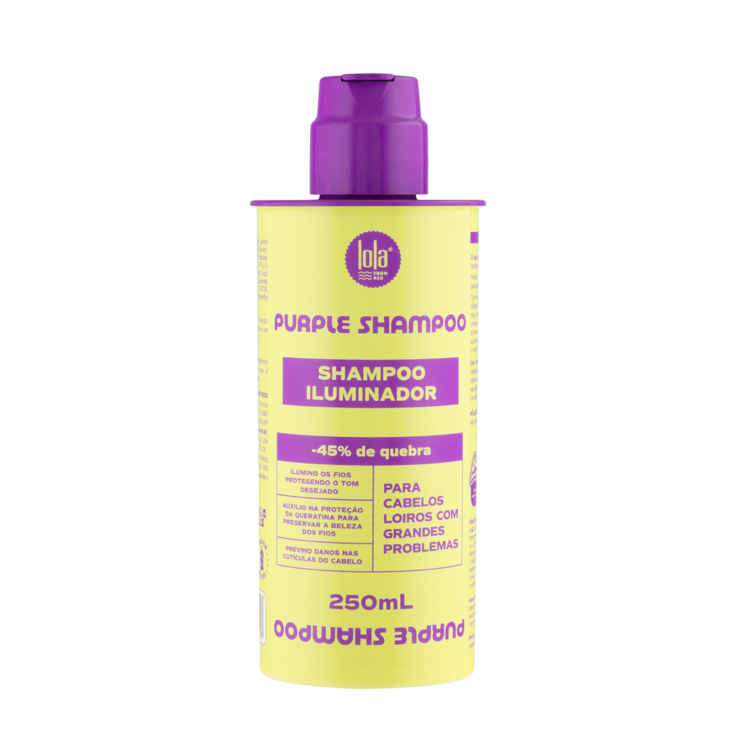 Sampon cu pigment violet pentru par blond Purple, 250 ml, Lola Cosmetics