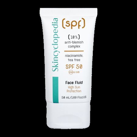 Crema de fata cu SPF 50 pentru tenul cu imperfectiuni, 50 ml, Skincyclopedia