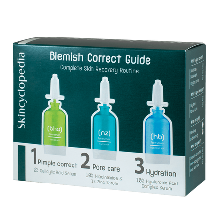 Set Blemish Guide pentru tenul cu imperfectiuni, 3x15 ml, Skincyclopedia