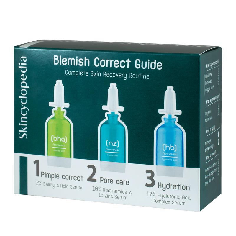 Set seruri pentru tenul cu imperfectiuni, Blemish Guide, 3x15 ml, Skincyclopedia