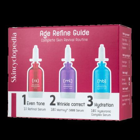 Set seruri antirid, Age Refine Guide, 3x15 ml, Skincyclopedia