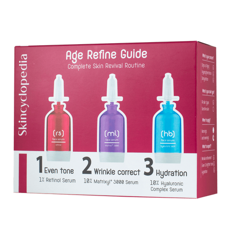 Set seruri antirid, Age Refine Guide, 3x15 ml, Skincyclopedia