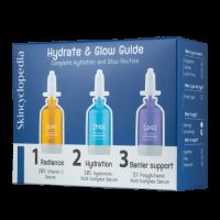 Set seruri pentru hidratare, Hydrate & Glow Guide, 3x15 ml, Skincyclopedia