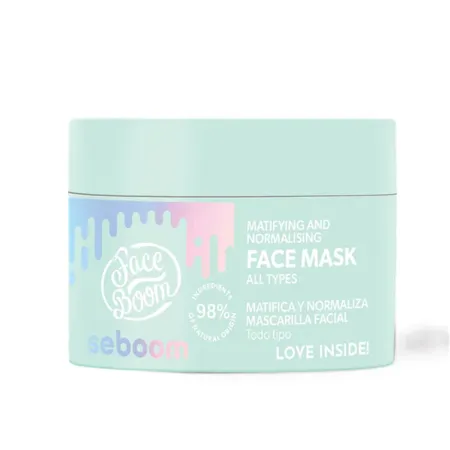 Masca pentru fata cu efect de matifiere Seboom, 50 g, BodyBoom