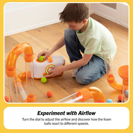 Joc Stem set de tuburi de aer interconectabile, Air Toobz, +3 ani, Fat Brain 729006