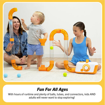 Joc Stem set de tuburi de aer interconectabile, Air Toobz, +3 ani, Fat Brain 729007