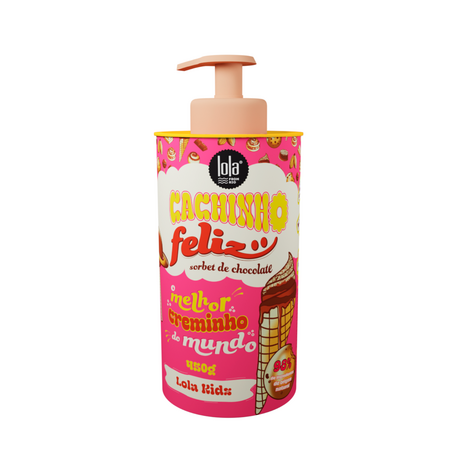 Crema de bucle pentru copii Cachinho Feliz, Ciocolata, 450 g, Lola Cosmetics
