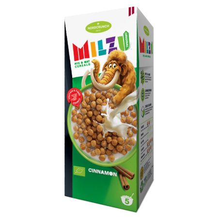 Cereale bilute din secara si ovaz cu scortisoara, Bio, 150g,, Milzu Originals