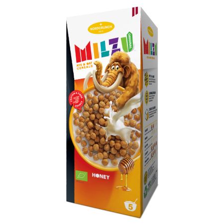 Cereale bilute din secara si ovaz cu miere, Bio, 150g, Milzu Originals