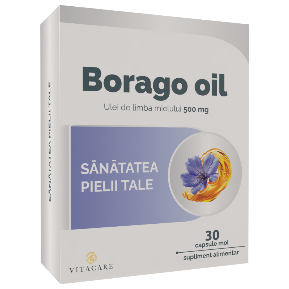 Borago Oil, 30 capsule moi, Vitacare