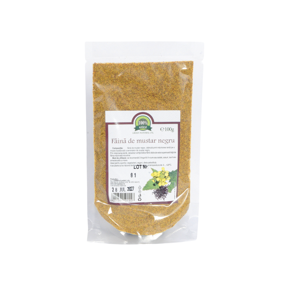 Faina de mustar negru, 100 g, Green Natural Oil