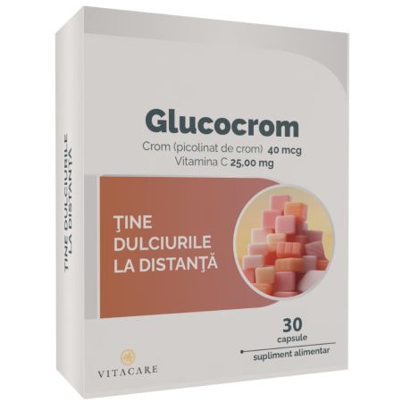 Glucocrom, 30 capsule, Vitacare