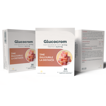 Glucocrom, 30 capsule, Vitacare 729041