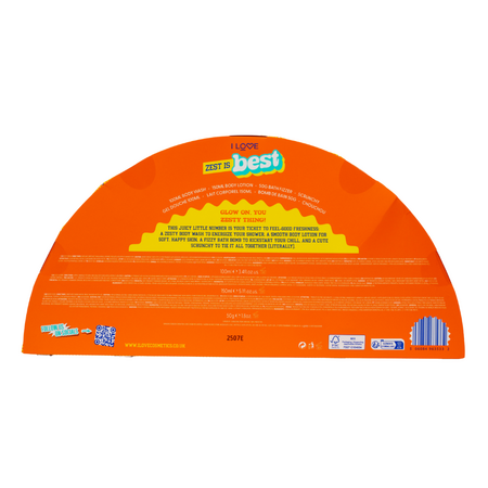 Set Gel de dus 100ml + Lotiune de corp 150ml + Bomba de baie efervescenta 50g + Elastic de par Zest is Best, I Love 729052