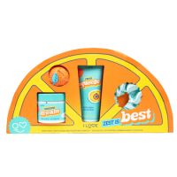 Set Gel de dus 100ml + Lotiune de corp 150ml + Bomba de baie efervescenta 50g + Elastic de par Zest is Best, I Love