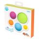 Jucarie senzoriala cu bule din silicon Dimpl, +10 luni, Fat Brain 729058