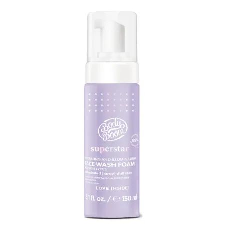 Spuma de curatare hidratanta si iluminatoare Superstar, 150 ml, BodyBoom
