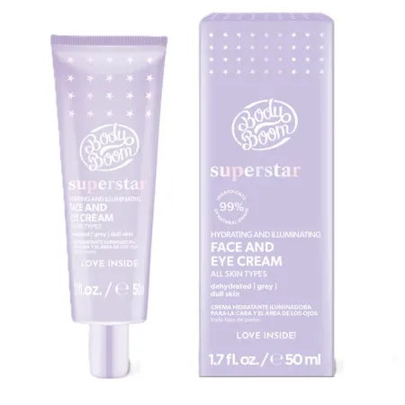 Crema hidratanta si iluminatoare pentru fata si ochi Superstar, 50 ml, BodyBoom